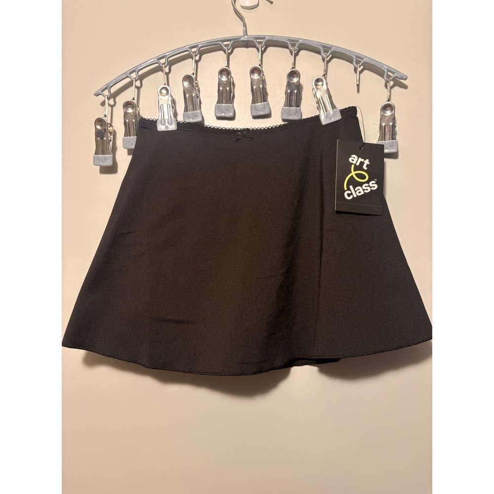 Art Class Girls Black‎ Skort Solid Skirt with Built-in Shorts XS 4/5 NWT